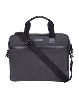 Justanned - Mens Canvas and Leather Laptop Bag