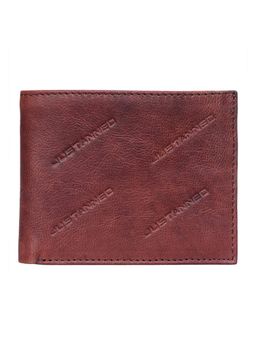 Justanned - Leather Mens Brand Detail Wallet