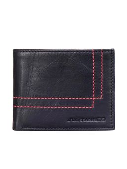 Justanned - Mens Leather Wallet With Embossing Detail
