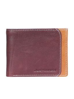 Justanned - Men Perforation Detail Leather Wallet