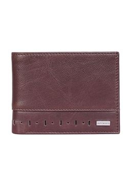 Justanned - Mens Leather Embossed Bi-Fold Wallet