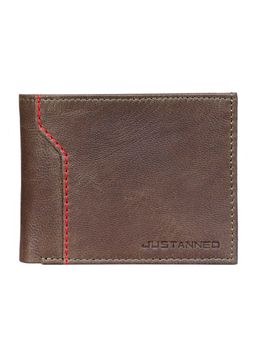 Justanned - Mens Leather Tan Stripe Wallet