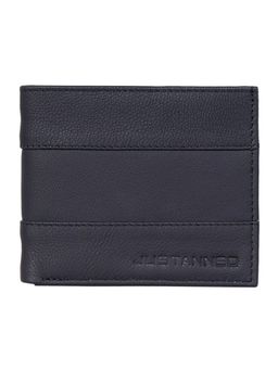 Justanned - Mens Leather Red Stripe Detail Wallet