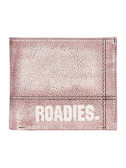 Justanned - Red With Beige Stripe Treated Mens Wallet