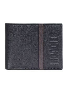 Justanned - Top Edge Red Highlight Mens Leather Wallet