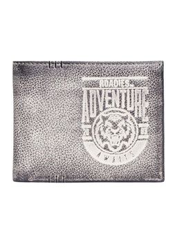 Justanned - Slim Treated Grey Mens Bifold Leather Wallet