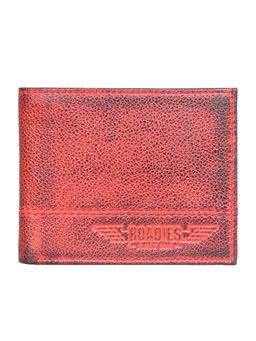 Justanned - Rustic Red Mens Full-Grained Leather Wallet