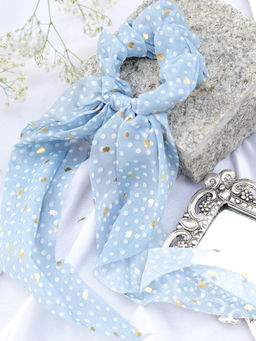 Joker and Witch - Lovingness Blue Scraf Style Scrunchie