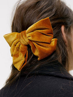 Joker and Witch - Yellow Bow Pretty Hair Clip