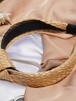 Joker and Witch - Brown Braided Knot Headband