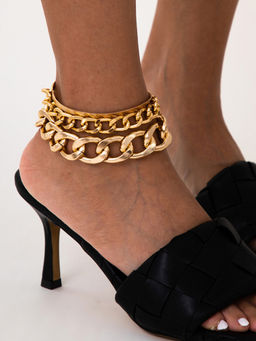 Joker and Witch - Gold Nectar Link Chain Anklet