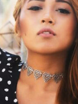 Joker and Witch - Silver Filigree Choker