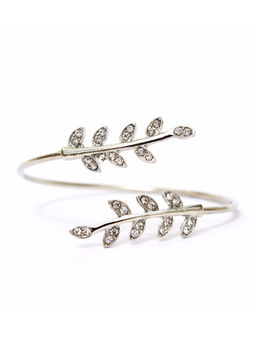 Joker and Witch - Grecian Leaves Silver Bracelet