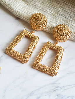 Joker and Witch - Crumbled Gold Earrings