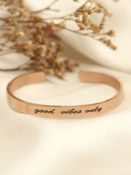 Joker and Witch - Good Vibes Only Rose Gold Mantra Band
