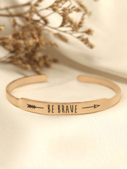 Joker and Witch - Be Brave Rose Gold Mantra Band