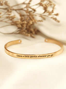 Joker and Witch - Leave A Little Sparkle Wherever You Go Rose Gold Mantra Band