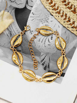 Joker and Witch - Joker & Witch Lizzie Gold Shell Anklet For Women