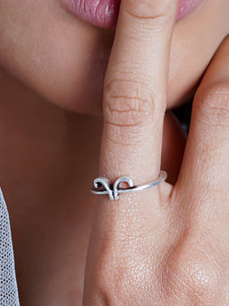 Joker and Witch - Aries Zodiac Silver Ring