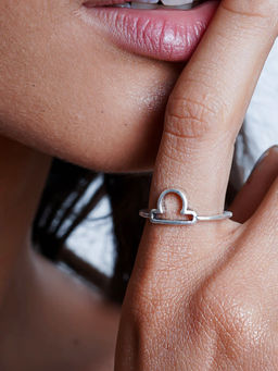 Joker and Witch - Libra Zodiac Silver Ring