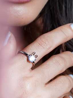 Joker and Witch - Bunny Hop Silver Ring