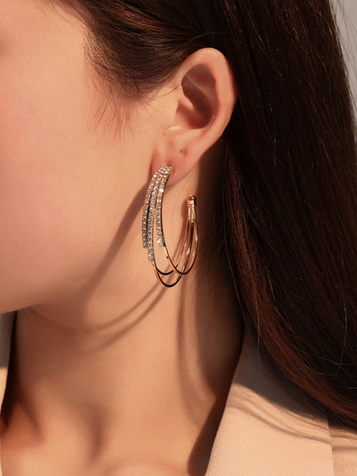 Joker and Witch Saturday Night Gold Hoops