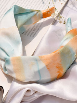 Joker and Witch - Pastel Pop Orange Blue Knot Headband