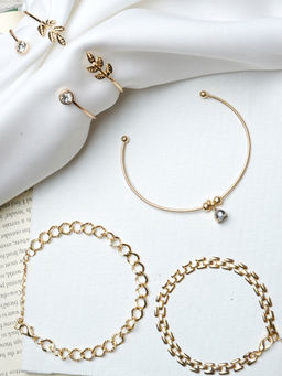 Joker and Witch - Gold Crush Set Of 5 Bracelets