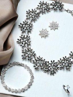 Joker and Witch - Joker & Witch Silver Baubles Jewellery Set For Women