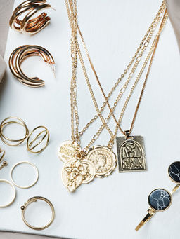 Joker and Witch - Joker & Witch Golden Glaze Jewellery Set For Women