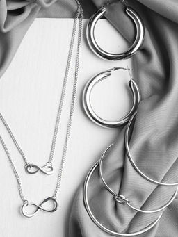Joker and Witch - Joker & Witch Silver Layers Jewellery Set For Women