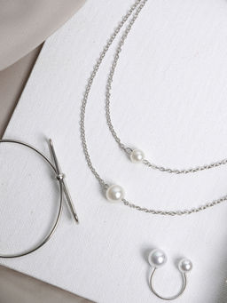 Joker and Witch - Joker & Witch Silver Splice Jewellery Set For Women