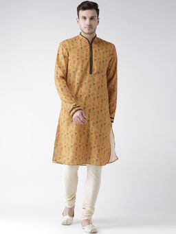 KISAH - Yellow Kurta And Churidar (Set of 2)