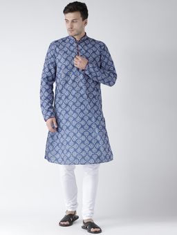 KISAH - Navy Kurta And Churidar (Set of 2)