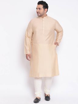 KISAH PLUS - Beige Solid Kurta