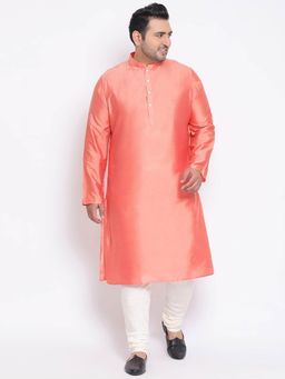 KISAH PLUS - Coral Solid Kurta