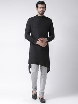 KISAH - Black Kurta And Churidar (Set of 2)
