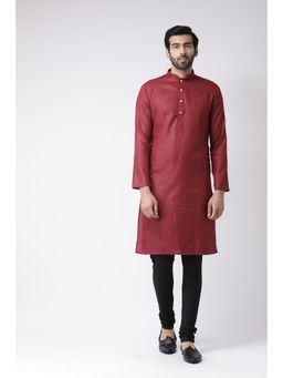 KISAH - Maroon Solid Kurta