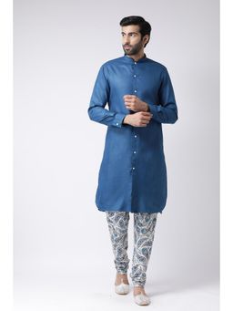 KISAH - Blue Solid Kurta