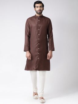 KISAH - Brown Solid Kurta