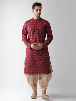 KISAH - Men Maroon Kurta