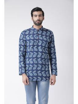 KISAH - Blue Printed Kurta