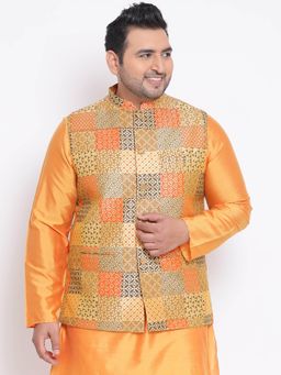 KISAH PLUS - Multi-Color Printed Nehru Jacket