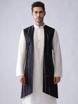 KISAH - Men Black Nehru Jacket