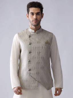 KISAH - Men Grey Nehru Jacket