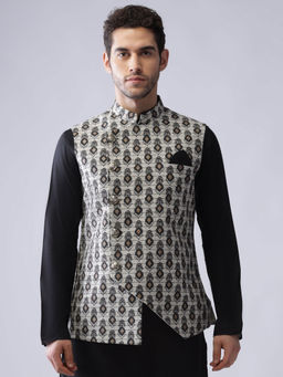 KISAH - Men Grey Nehru Jacket