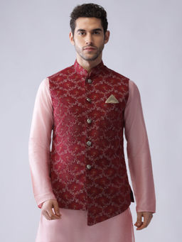 KISAH - Men Maroon Nehru Jacket