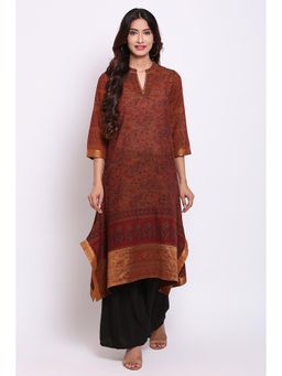 Biba - Brown Floral Kurta