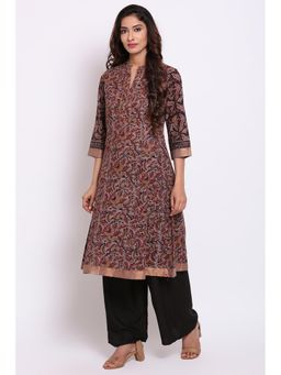 Biba - Grey Printed Kurta