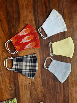 Kaanchie Nanggia - 2-Layer Cotton Face Masks (Pack of 5)